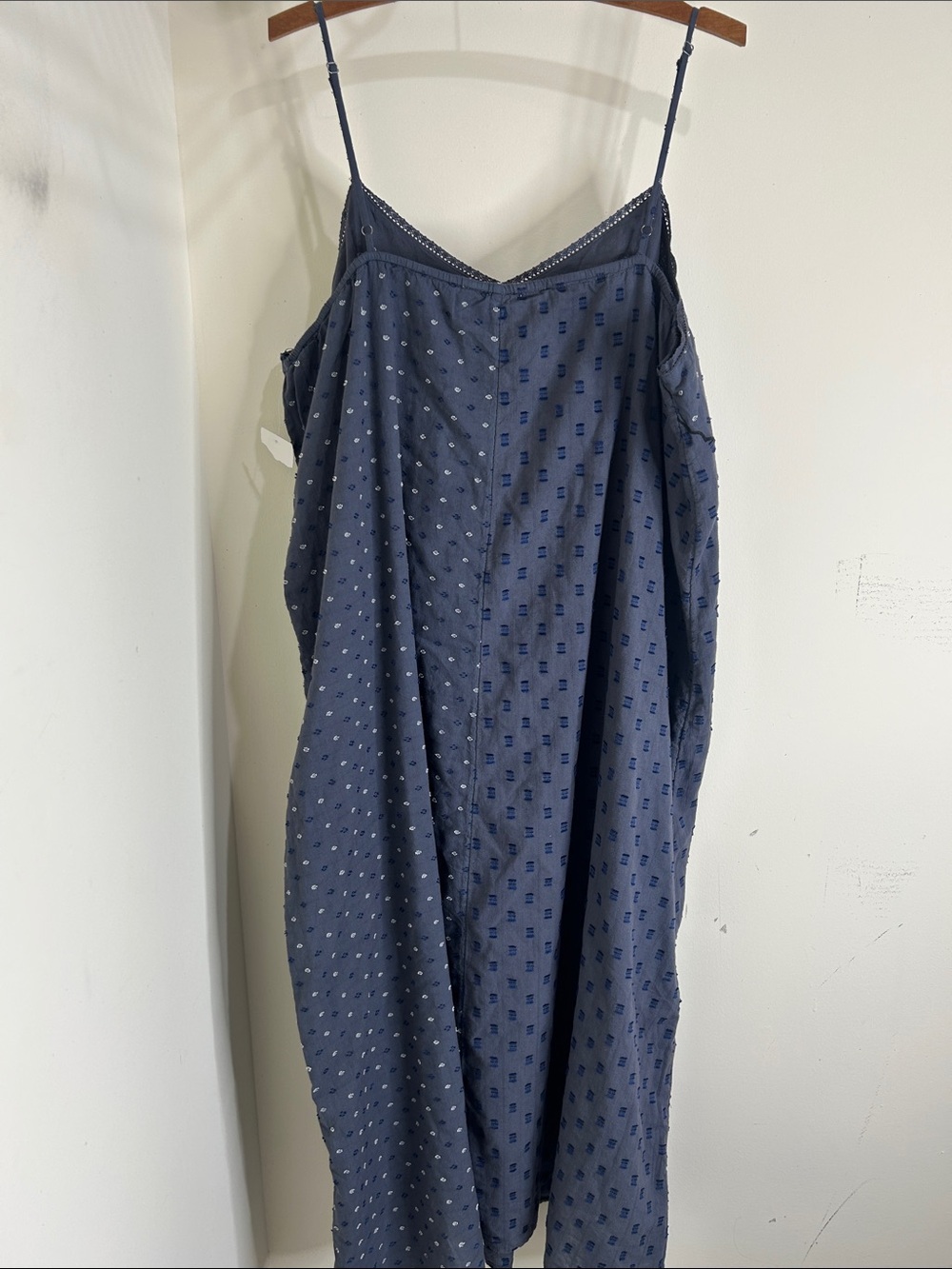 NWT LUCKY BRAND Blue Textured Patchwork Dress Size XXL - Picture 3 of 14
